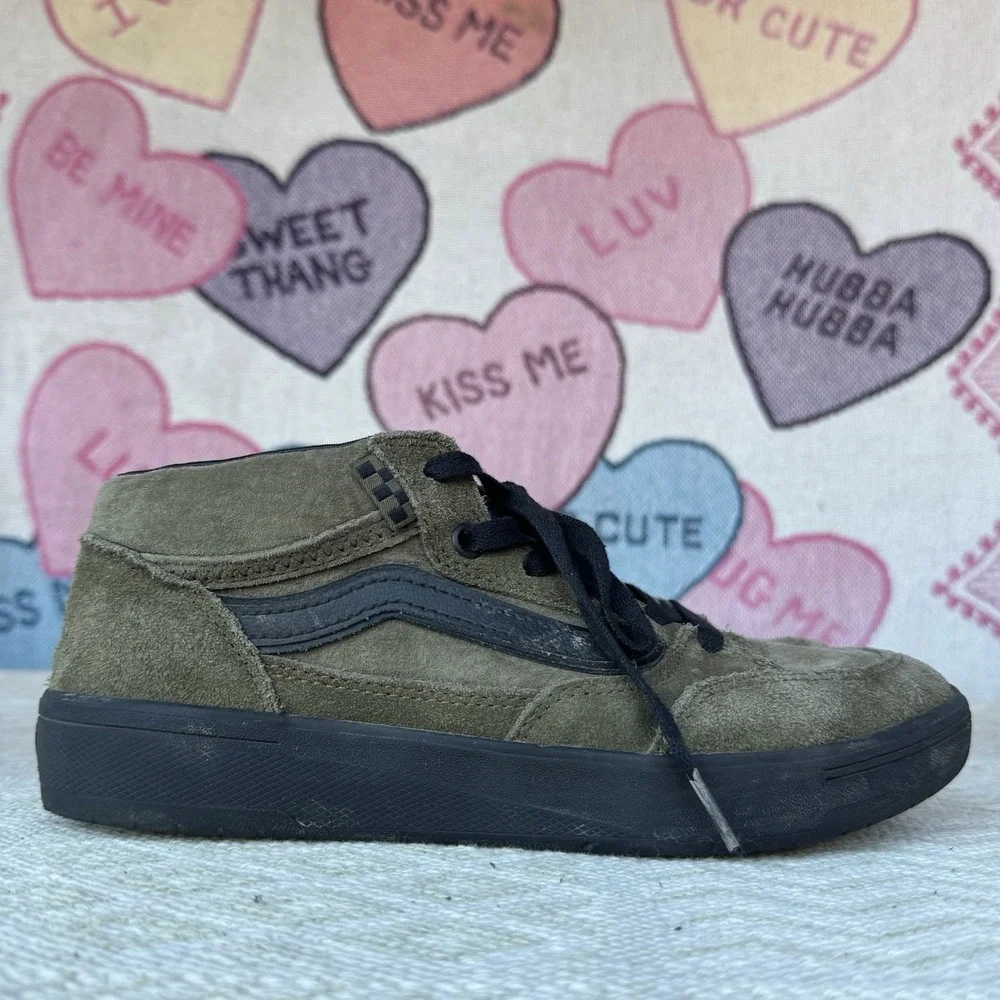 Size 6.5 - Vans Zahba Mid Beatrice Domond Dark Olive‎ Men's Shoes